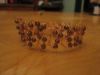 knit wire w.copper glass beads